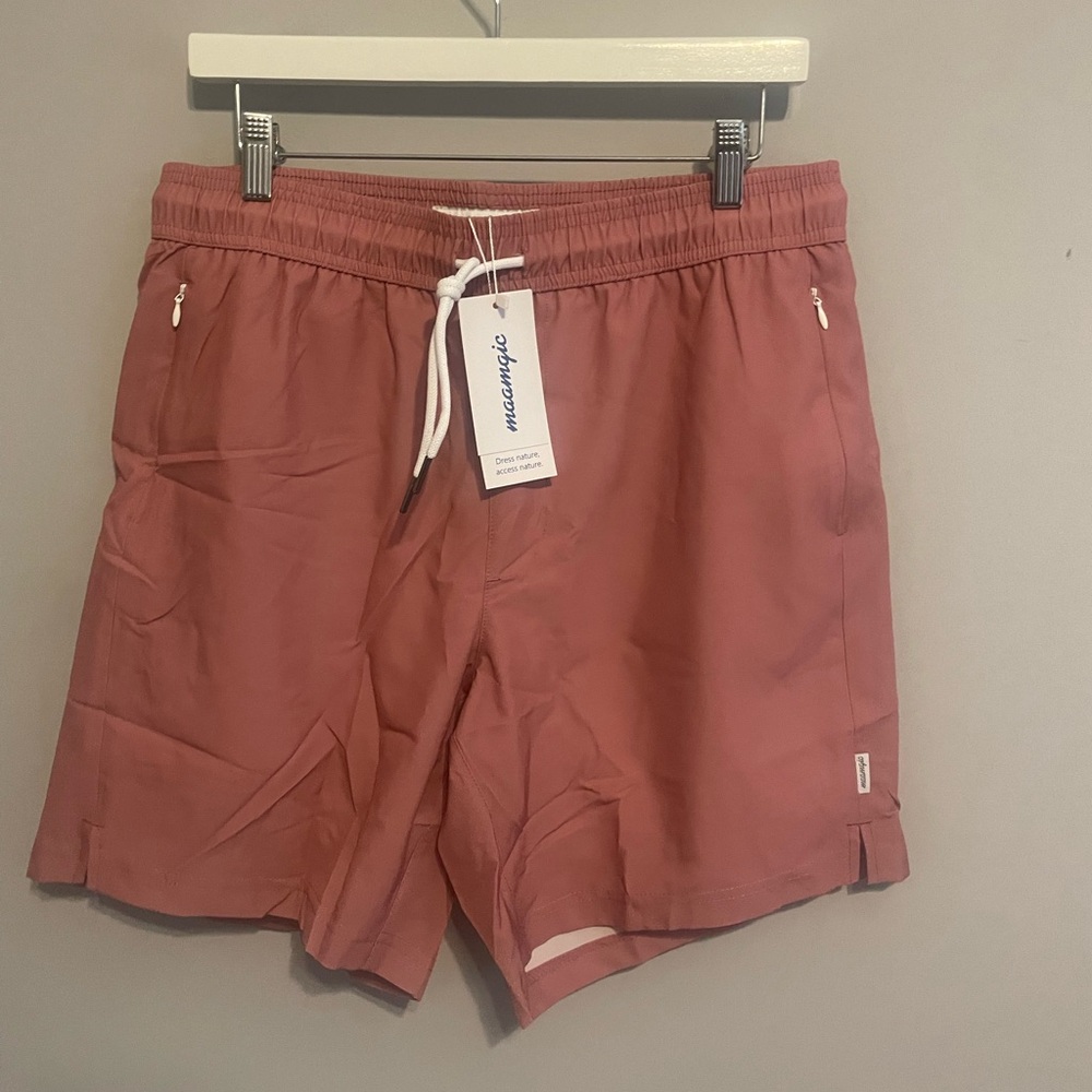 Maamgic Coral Swim Trunks Shorts NWT‎ large